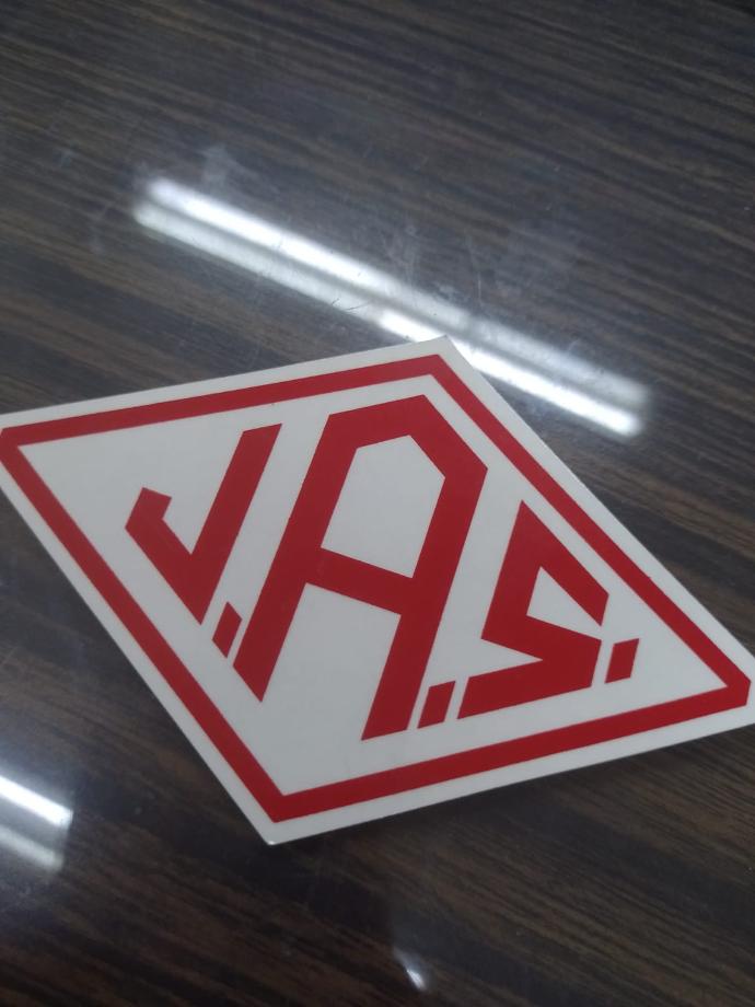 CAL LOGO JAS 13 CM ROJO