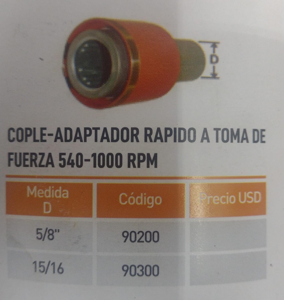 90200 COPLE O ADAPTADOR RAPIDO 5/8 A 1 3/8