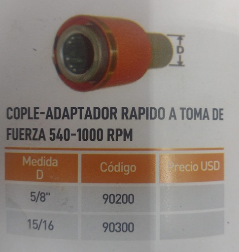 [60601002] 90200 COPLE O ADAPTADOR RAPIDO 5/8 A 1 3/8